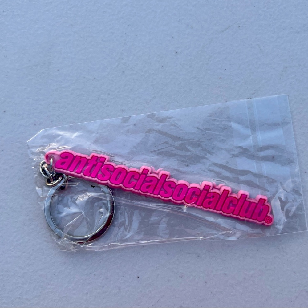Anti Social Social Club Sidekick Keychain Pink on Pink NWT ASSC